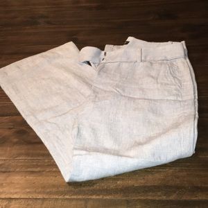 Light blue LOFT linen trousers